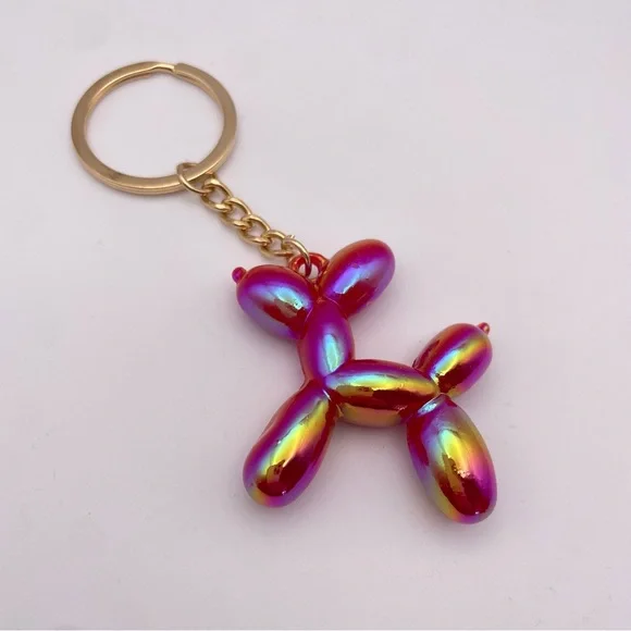 BALLOON DOG | Fuchsia 🌺| Bag Charm | Keychain (Brand New!) ✨ - Picture 2 of 8